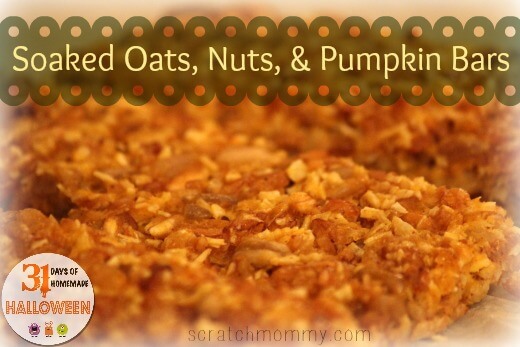 Soaked Oats, Nuts, and Pumpkin Bars!