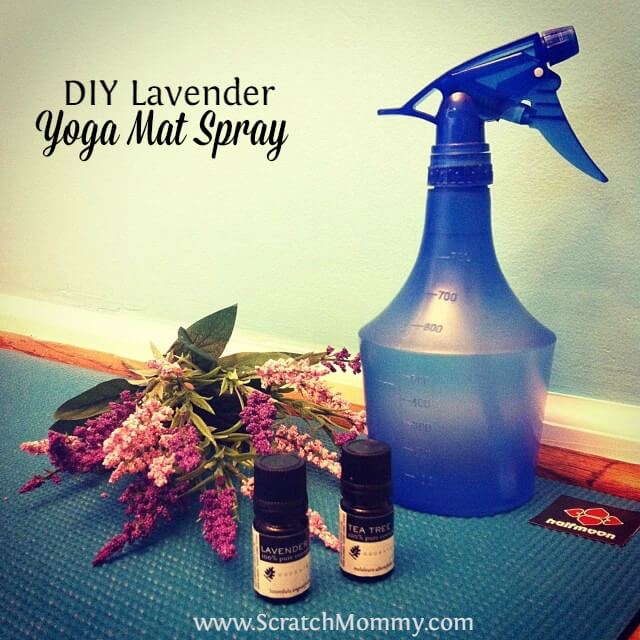 DIY Lavender Yoga Mat Spray great for counter tops too!