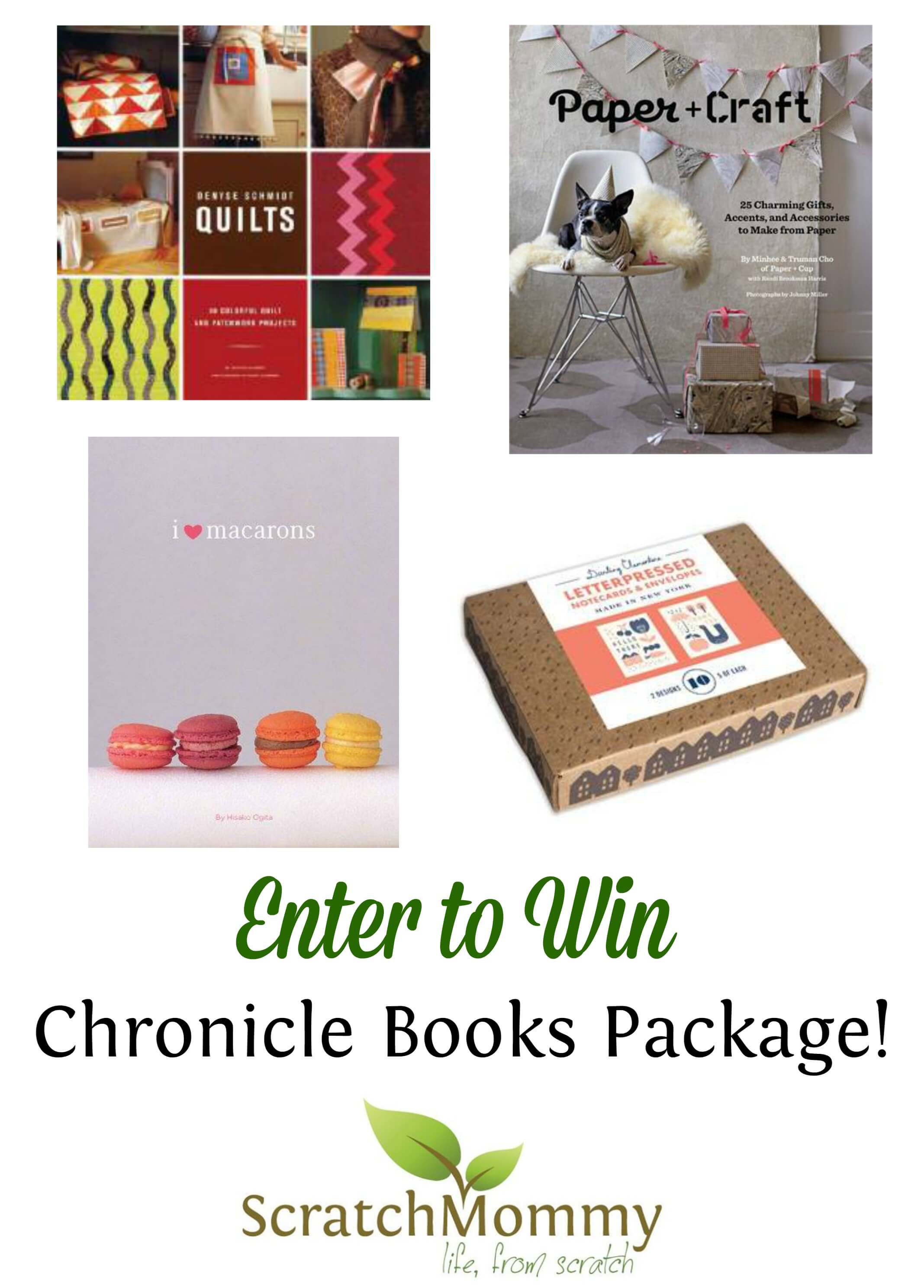 Scratch Mommy continues their launch festivities with a DIY & Craft Book Giveaway from Chronicle Books.