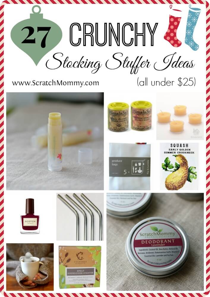 Are you sick of meaningless stocking stuffers? Me too but luckily we're both covered because here are 27 crunchy stocking stuffer gift ideas all under $25!