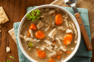 Easy One Pot Turkey Noodle Soup Recipe (use turkey breasts or leftover Thanksgiving turkey!) - Scratch Mommy