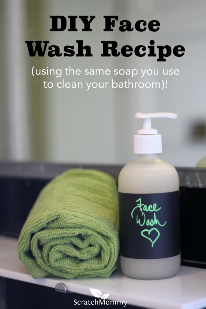 Wouldn't you like to have a truly safe product effective enough to clean your bathroom, yet gentle enough to clean your face? This DIY face wash recipe is it!