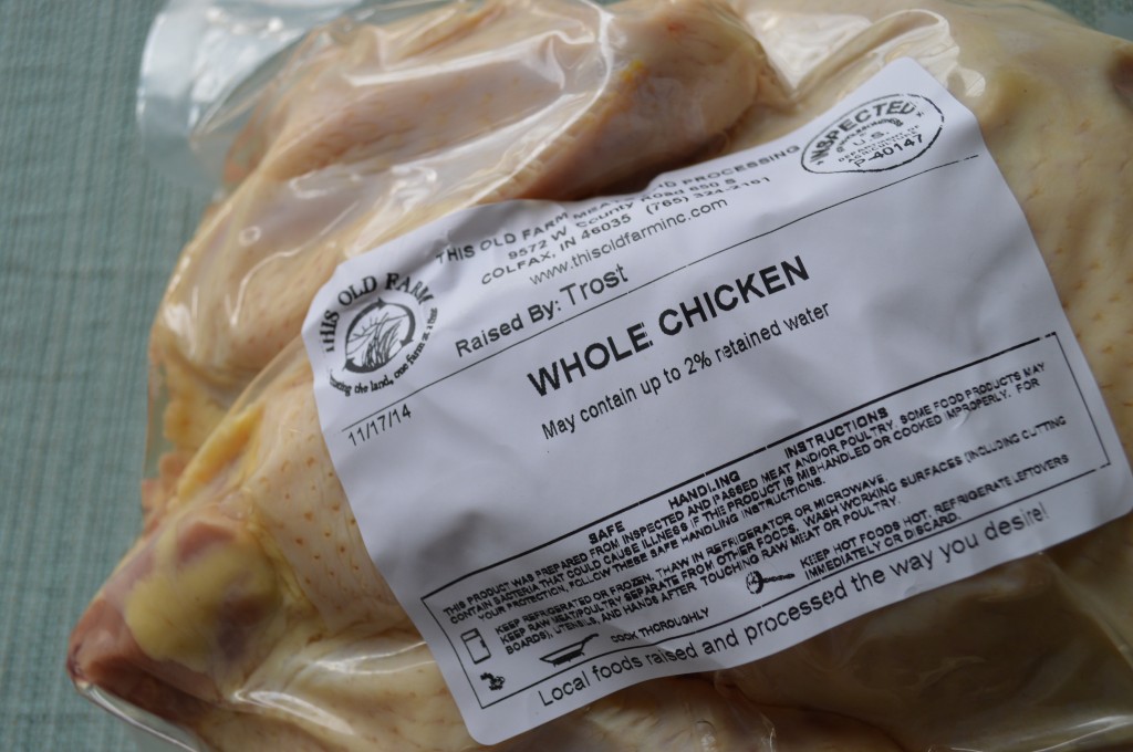 It's so much more economical to break down one bird versus buying chicken pieces. Learn how to break down a whole chicken into pieces here.
