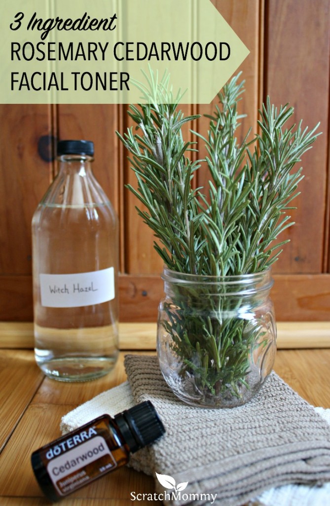 Made with only three simple ingredients, this DIY rosemary cedarwood facial toner is first infused in rosemary leaves for extra nourishing powers.