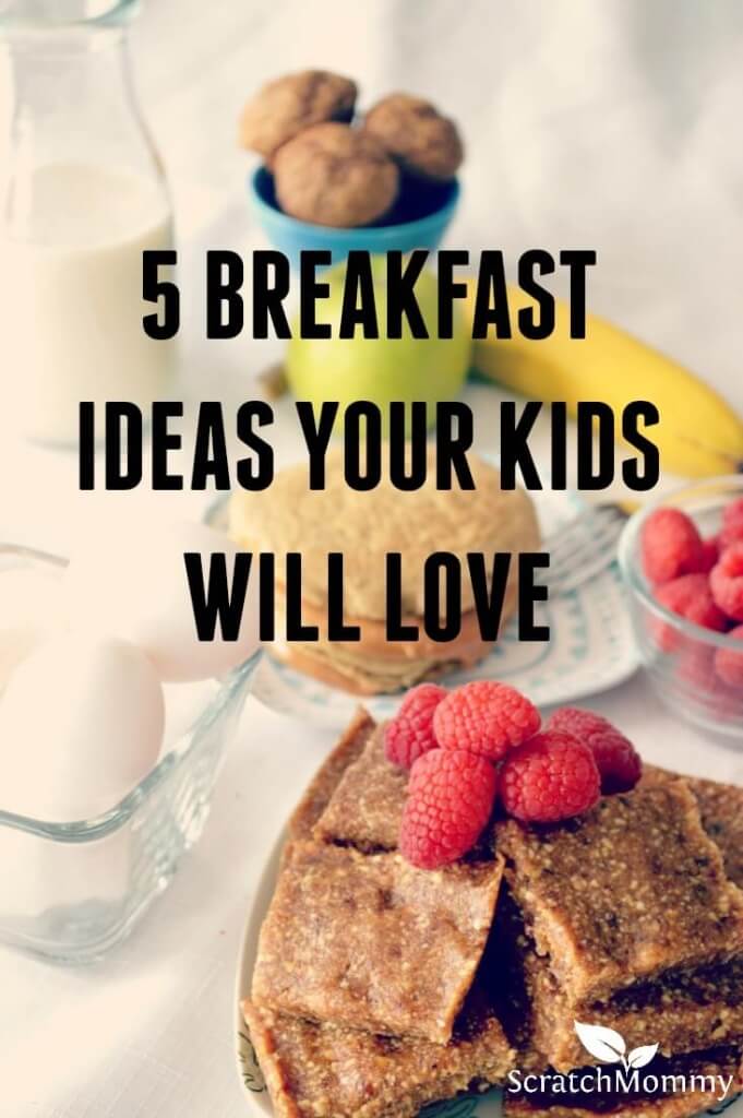Skip the sugar laced cereal and offer these 5 yummy breakfast ideas your kids will love!