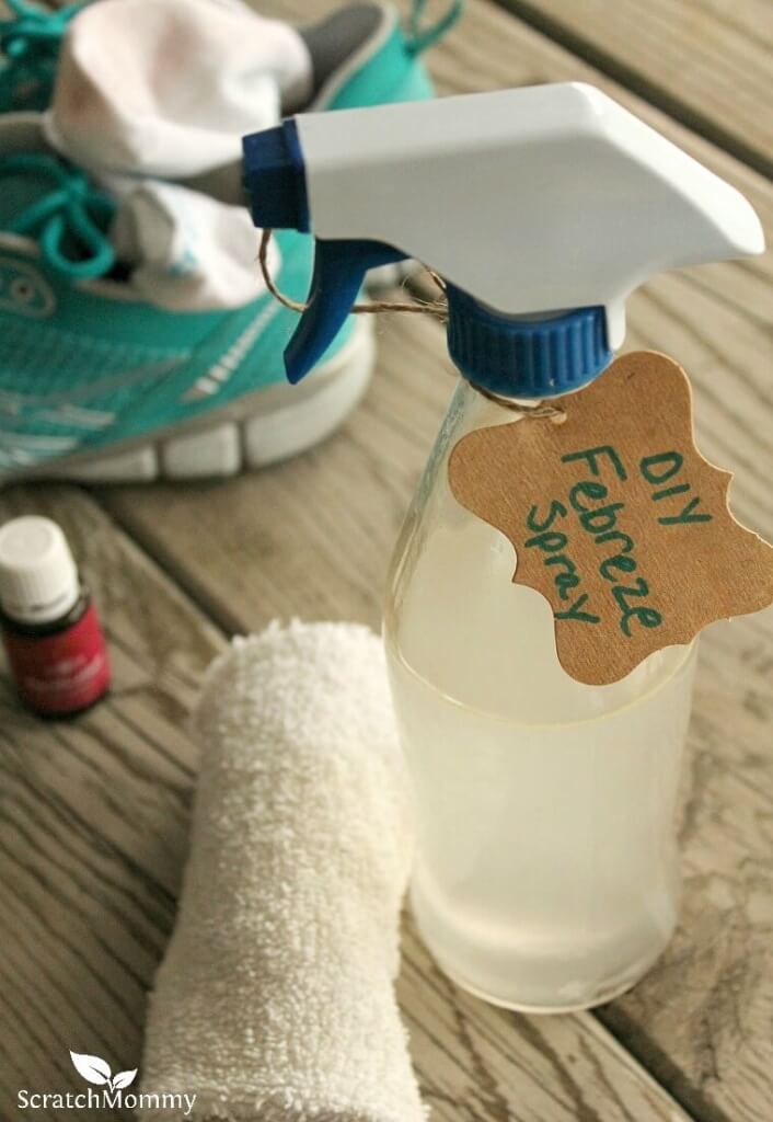 My homemade Febreze® spray is just a few ingredients and it's totally effective at eliminating all kinds of odors. Plus, it's completely non-toxic!