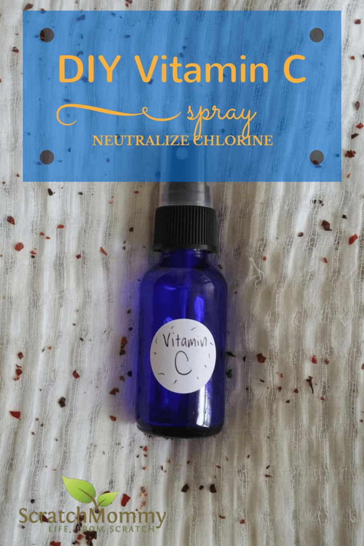 DIY Vitamin C Spray {Neutralize Summer Chlorine in Your Hair}