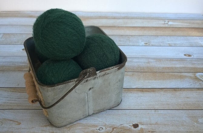 DIY Wool Dryer Balls - No need for chemicals to coat your clothes. Soften and scent with these!