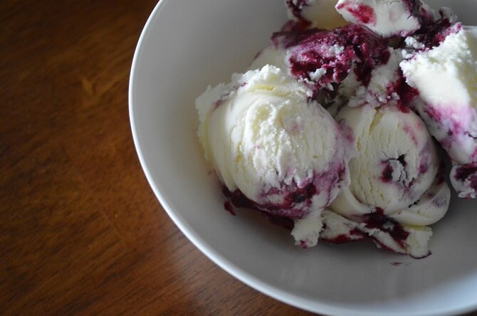 Black Raspberry and Sweet Corn Ice Cream Recipe