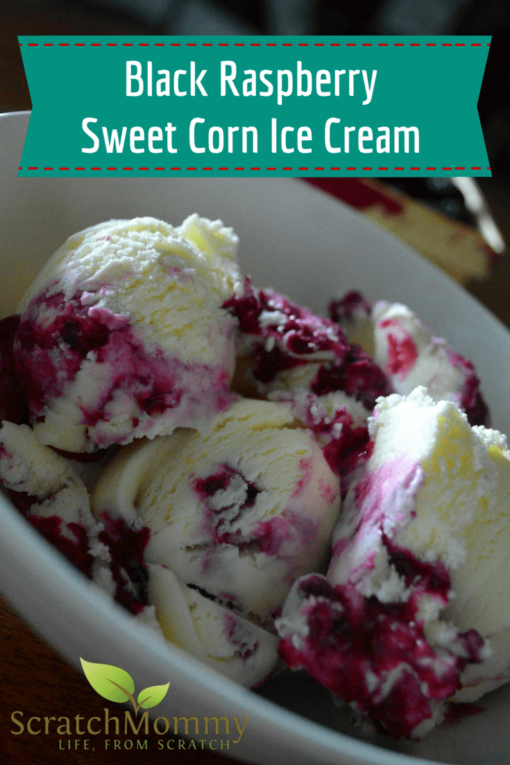 Black Raspberry Sweet Corn Ice Cream Recipe