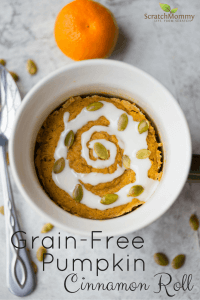 Paleo Pumpkin Cinnamon Roll in a Mug Recipe