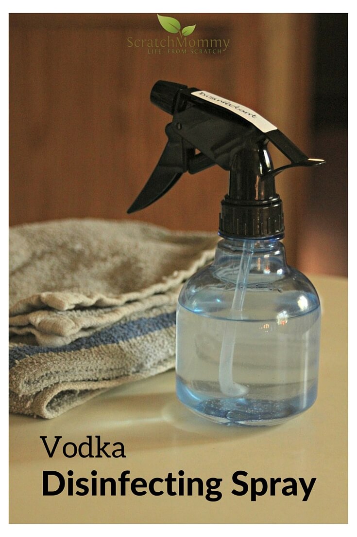 Effective and easy DIY cleaning could not be more easy! This simple, non-toxic vodka disinfectant spray recipe packs a punch, and with essential oils you can customize, you can create the perfect scent.