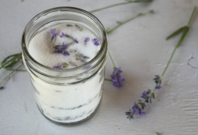 Lavender Herb Infused Sugar - Learn how to use lavender for the home, body, and as food- Scratch Mommy
