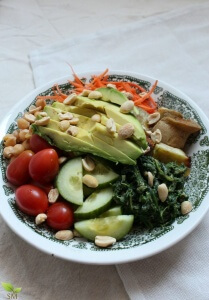 Vegetarian Power Bowl- A vitamin packed treat that is easy to make and delicious year-round- Scratch Mommy