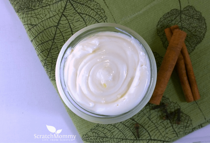 DIY Pumpkin Spice Body Lotion- The perfect (and SAFE!) ratios of essential oils to have you rolling in the season's most favorite scent!- Scratch Mommy