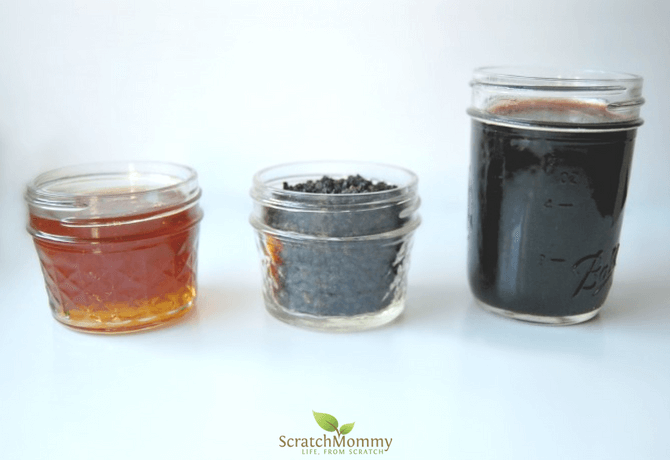 Knock out the flu and even keep it at bay by creating your own homemade elderberry syrup. 3 simple ingredients, and oh so easy!- Scratch Mommy